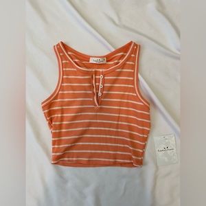 NWT Coral Striped Tank